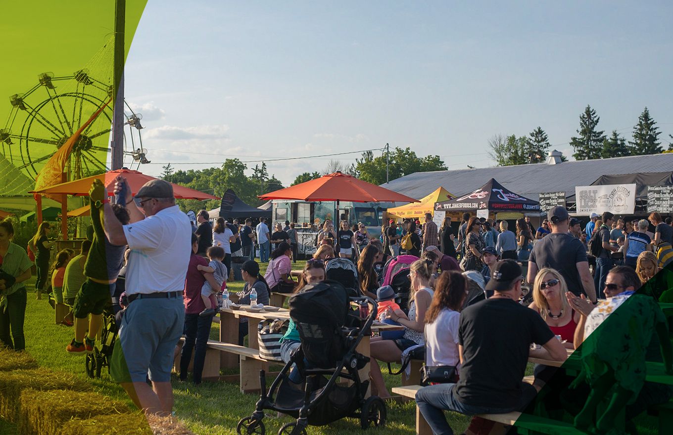 Community together at a fair