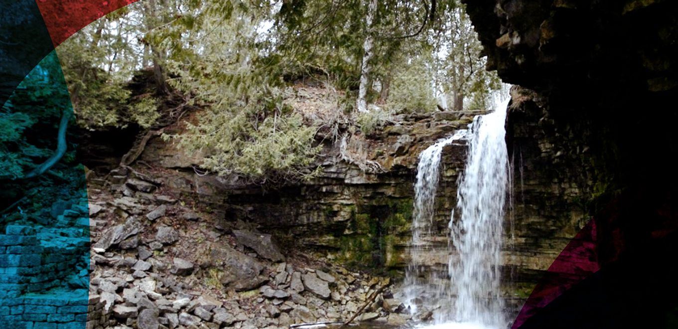 Picture of a waterfall and rocks