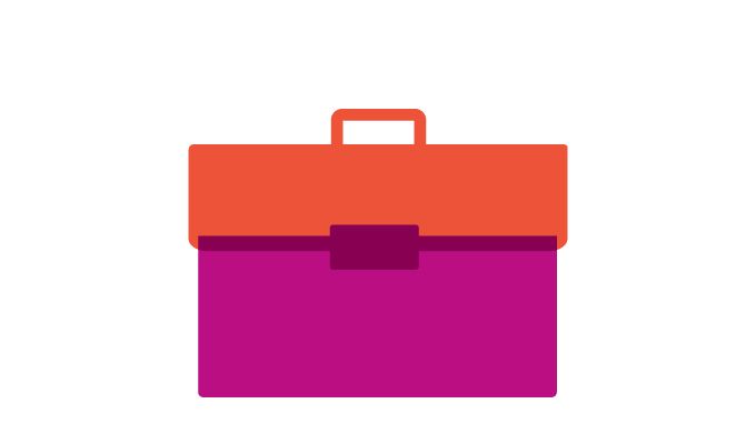 Icon of briefcase 