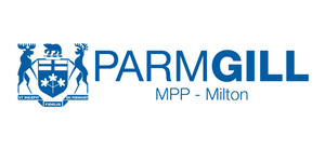 Parm Gill MPP Milton logo